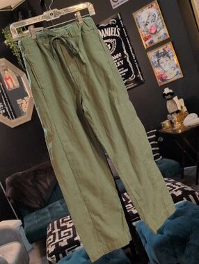 MOTHER Olive Green Cargo Drawstring Pants